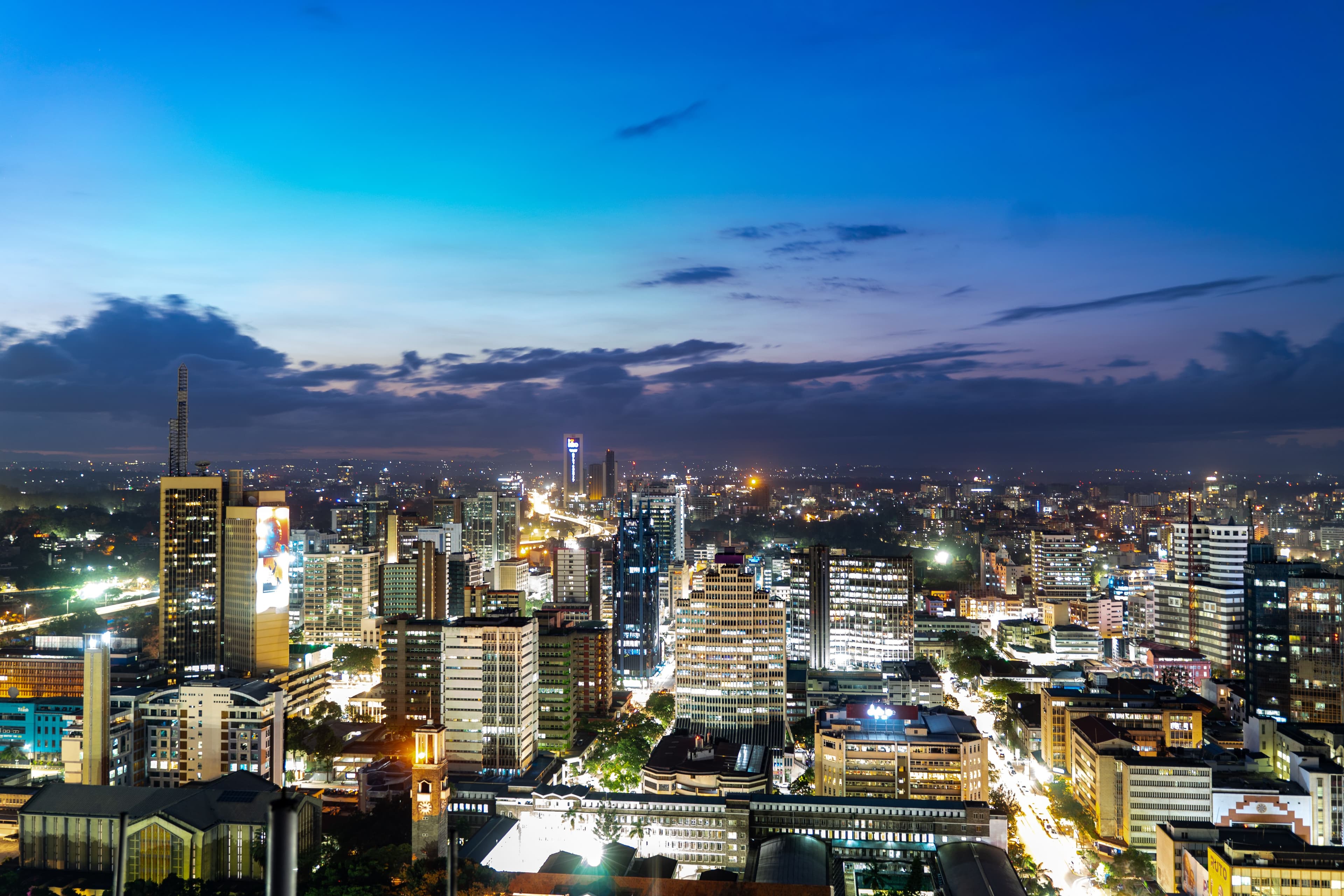 Nairobi Skyline Background